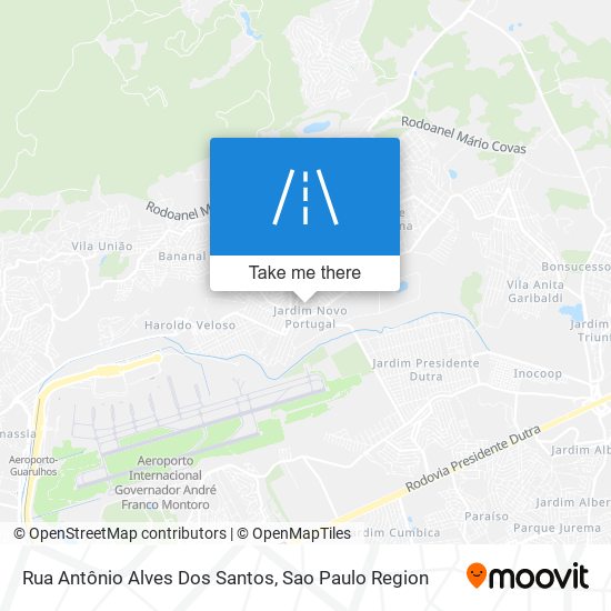 Rua Antônio Alves Dos Santos map