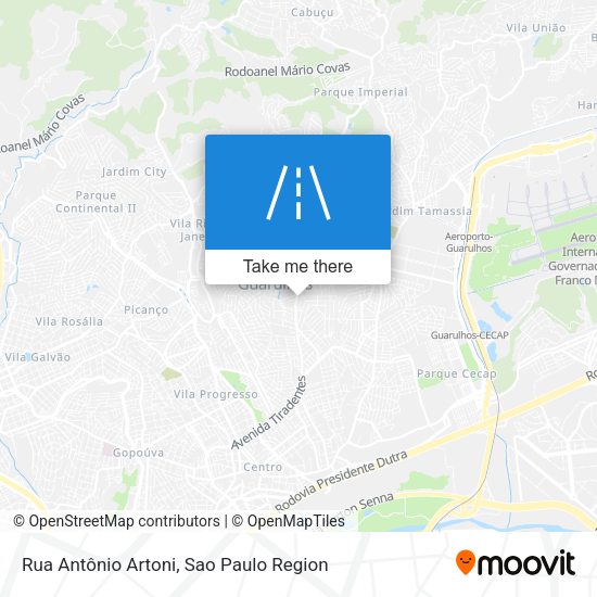 Rua Antônio Artoni map