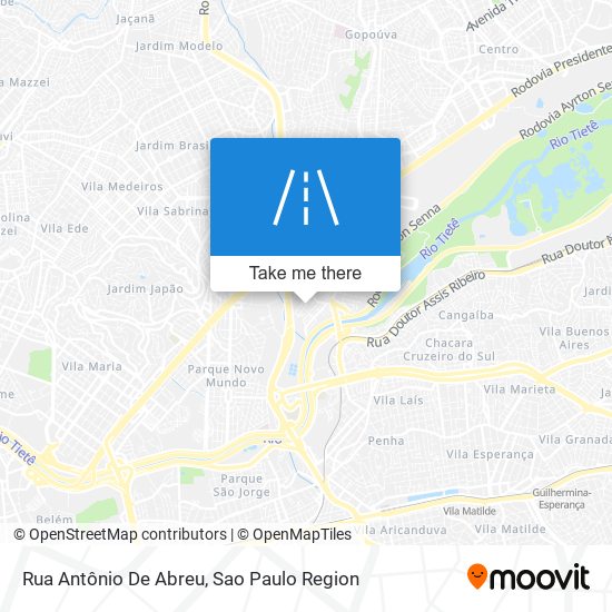 Rua Antônio De Abreu map