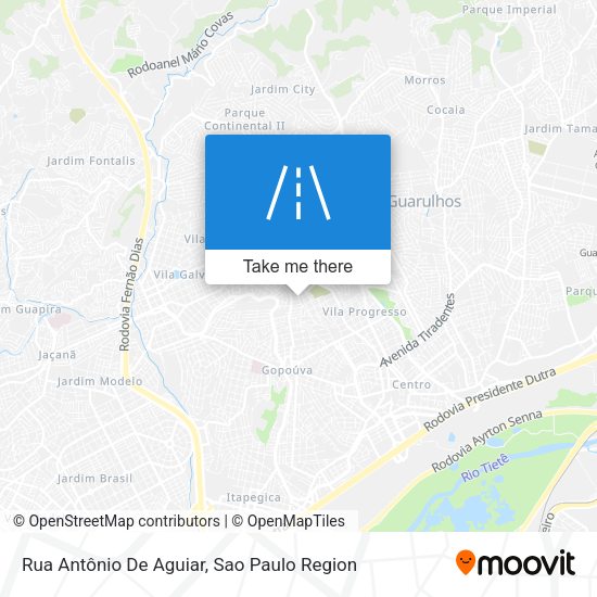 Rua Antônio De Aguiar map