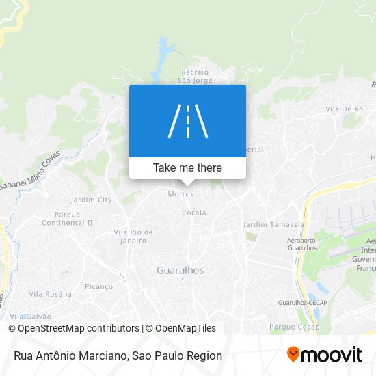 Rua Antônio Marciano map