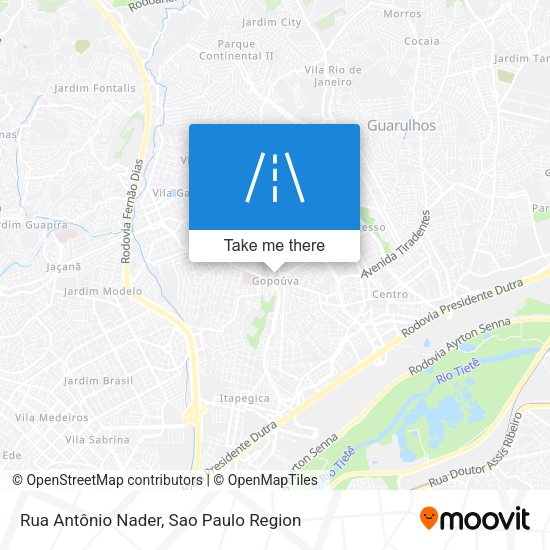 Rua Antônio Nader map