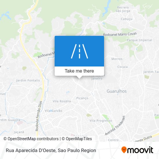 Rua Aparecida D'Oeste map