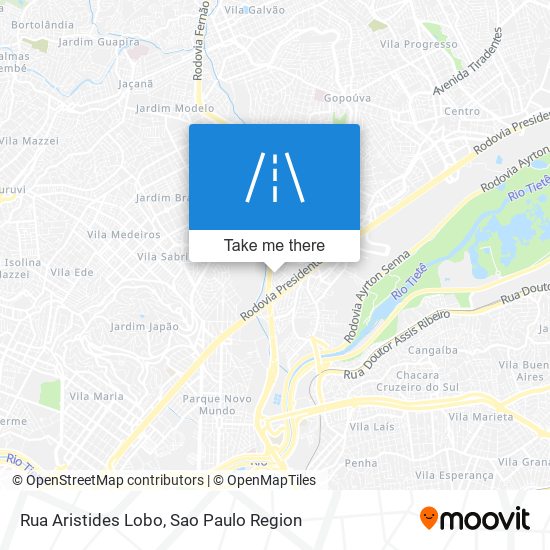 Rua Aristides Lobo map