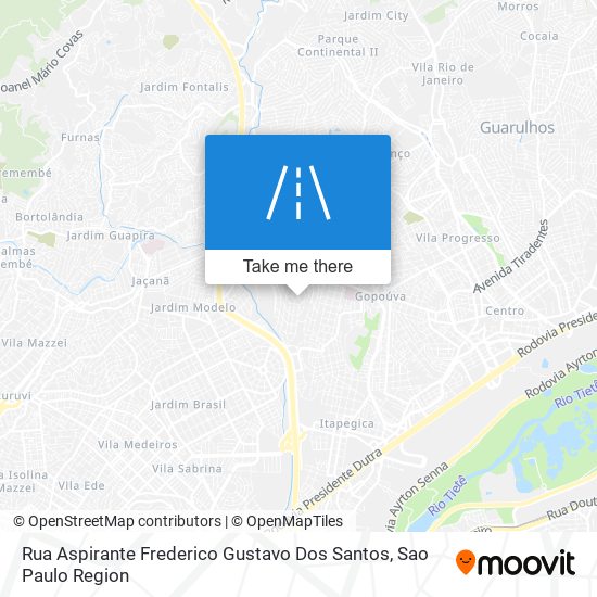 Rua Aspirante Frederico Gustavo Dos Santos map