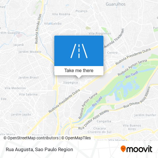 Rua Augusta map