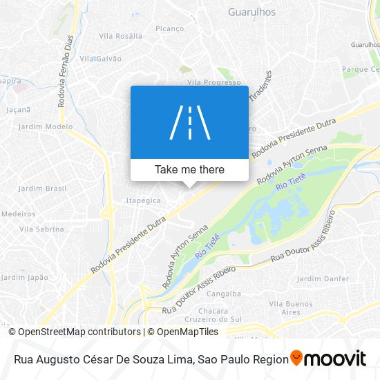 Mapa Rua Augusto César De Souza Lima