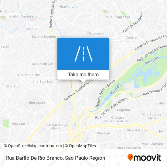 Mapa Rua Barão De Rio Branco