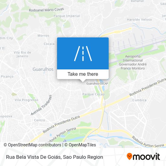 Rua Bela Vista De Goiás map