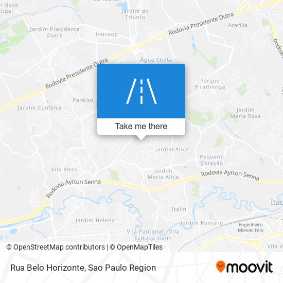 Rua Belo Horizonte map