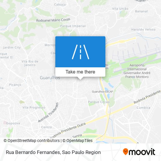 Mapa Rua Bernardo Fernandes