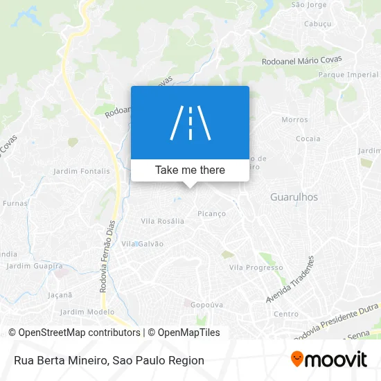 Rua Berta Mineiro map