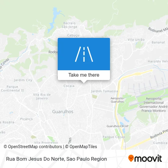 Rua Bom Jesus Do Norte map