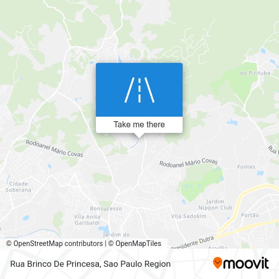 Rua Brinco De Princesa map