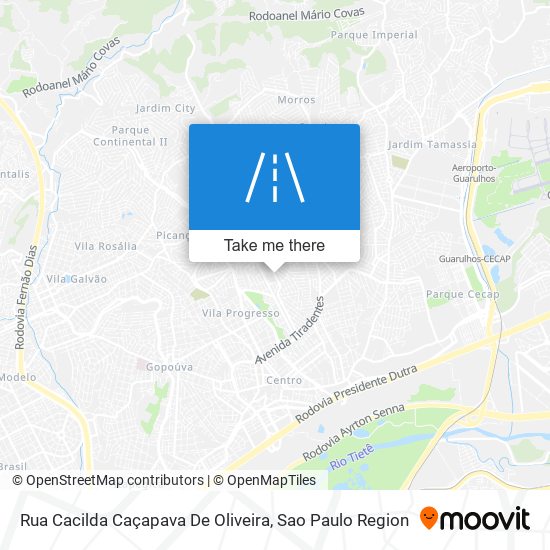 Rua Cacilda Caçapava De Oliveira map