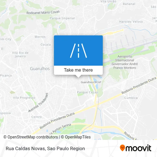 Rua Caldas Novas map