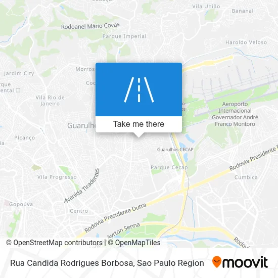 Rua Candida Rodrigues Borbosa map
