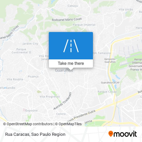 Mapa Rua Caracas