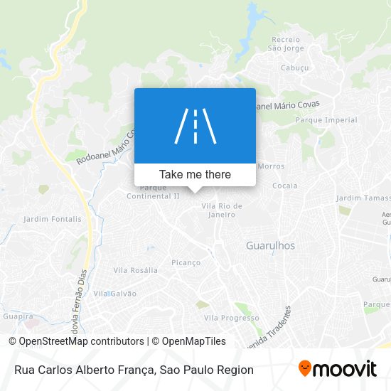 Rua Carlos Alberto França map