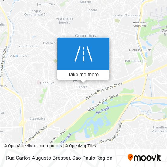 Mapa Rua Carlos Augusto Bresser