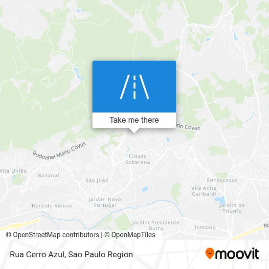 Rua Cerro Azul map