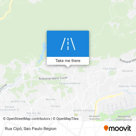 Rua Cipó map
