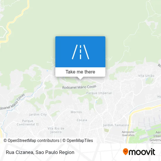 Rua Cizanea map