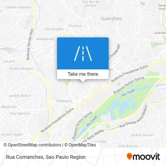 Rua Comanches map