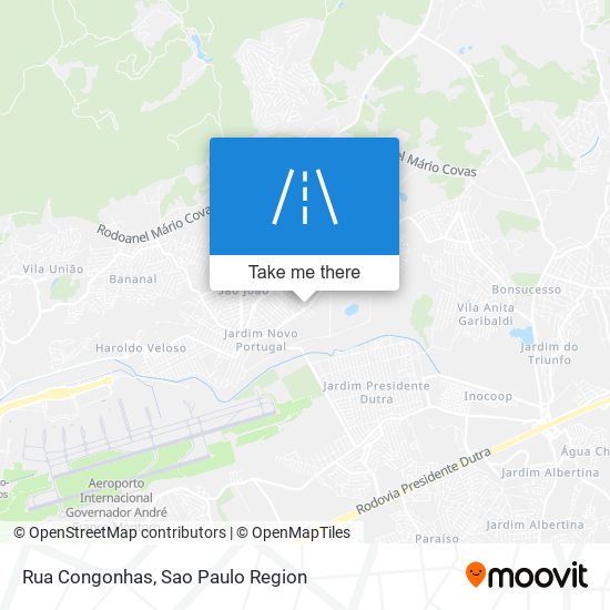 Rua Congonhas map