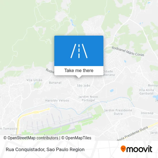 Rua Conquistador map