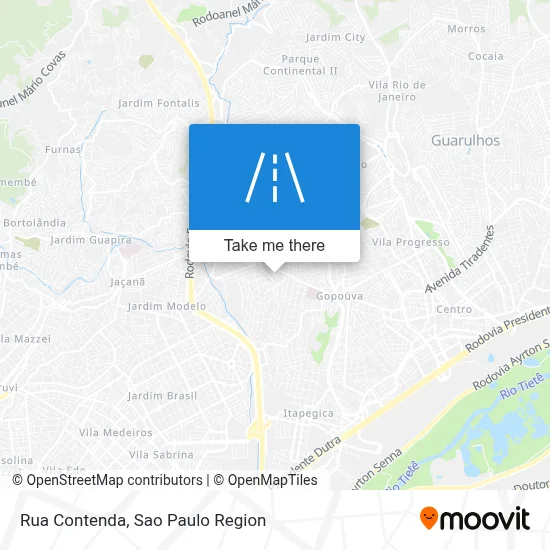 Rua Contenda map
