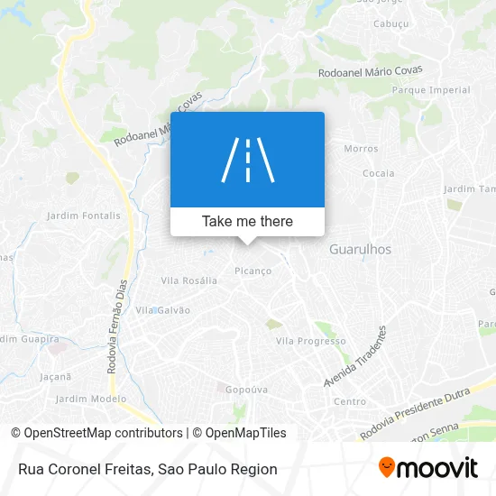 Rua Coronel Freitas map