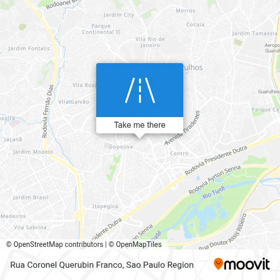 Rua Coronel Querubin Franco map