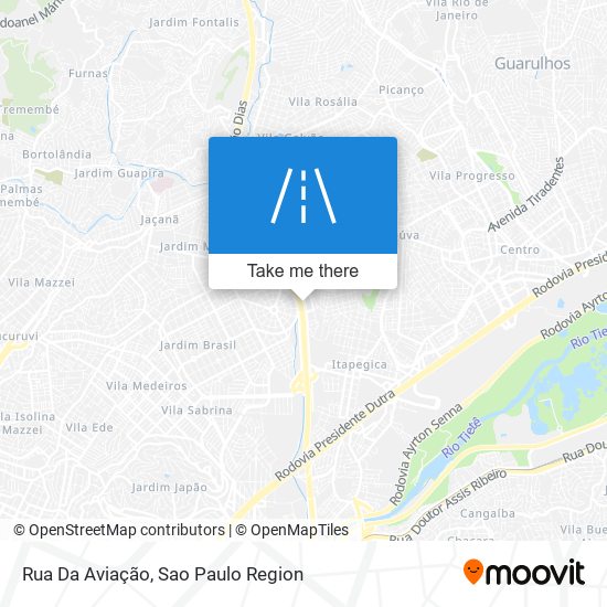 Mapa Rua Da Aviação