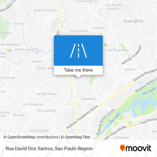 Mapa Rua David Dos Santos