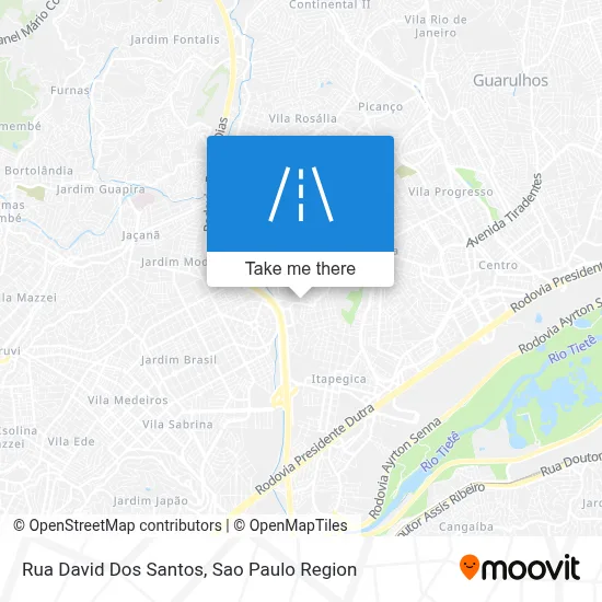 Rua David Dos Santos map
