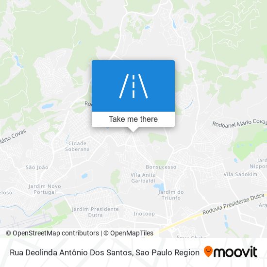 Rua Deolinda Antônio Dos Santos map