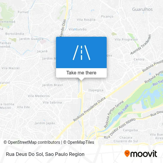 Rua Deus Do Sol map