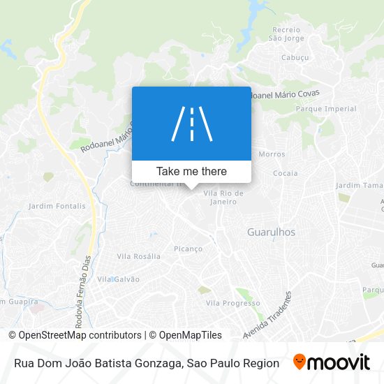 Rua Dom João Batista Gonzaga map