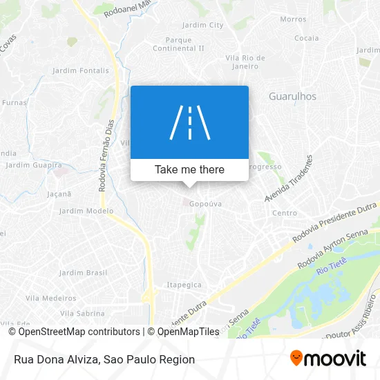Rua Dona Alviza map