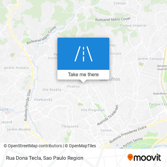 Rua Dona Tecla map