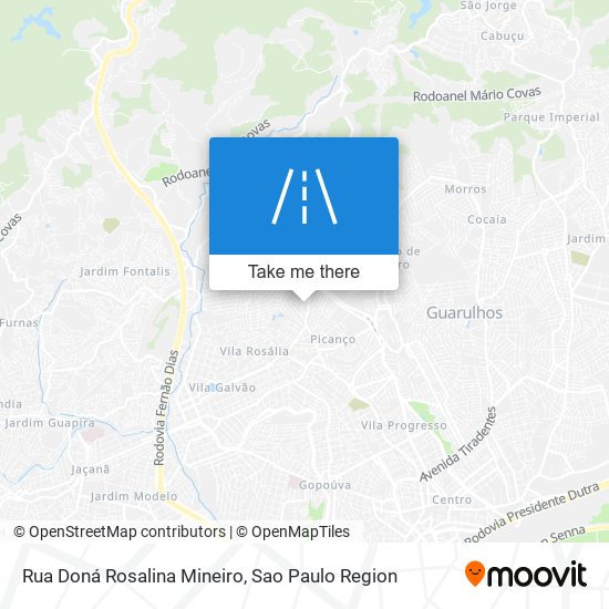 Rua Doná Rosalina Mineiro map