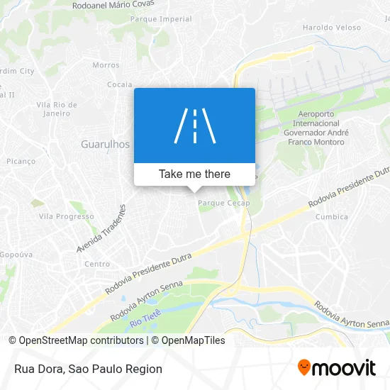 Rua Dora map