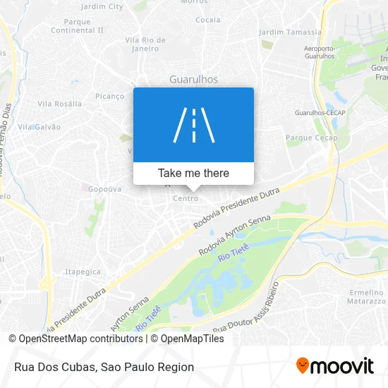 Rua Dos Cubas map