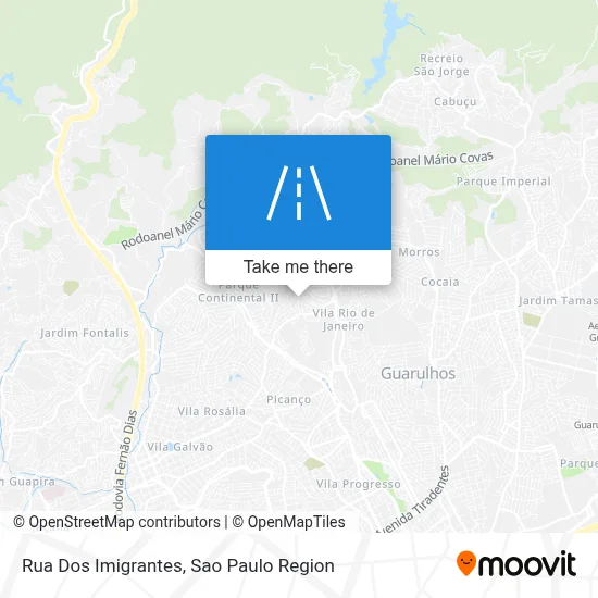 Rua Dos Imigrantes map