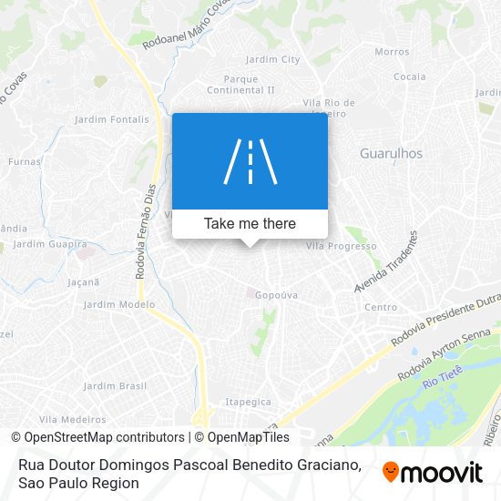 Rua Doutor Domingos Pascoal Benedito Graciano map