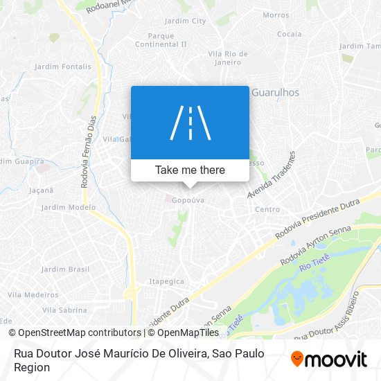 Rua Doutor José Maurício De Oliveira map