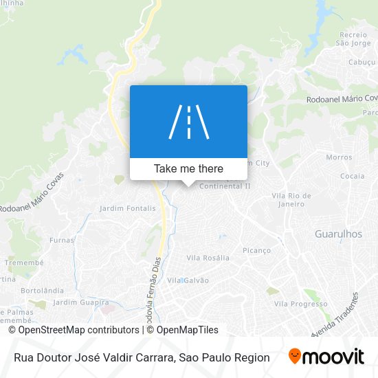 Rua Doutor José Valdir Carrara map