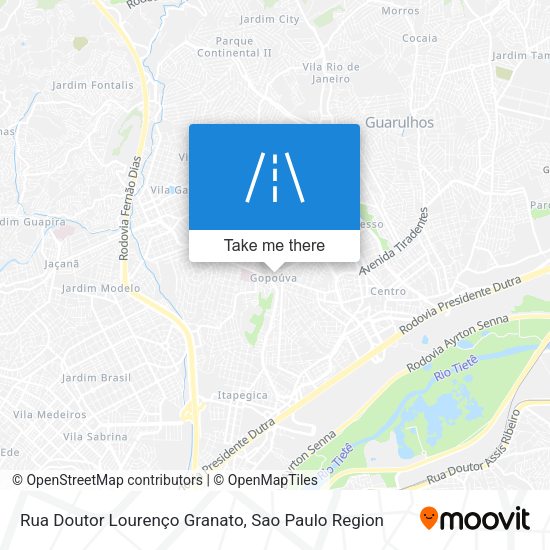Rua Doutor Lourenço Granato map