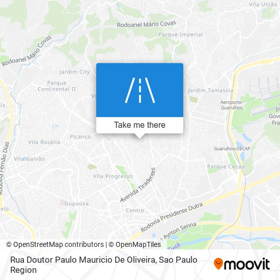 Rua Doutor Paulo Mauricio De Oliveira map